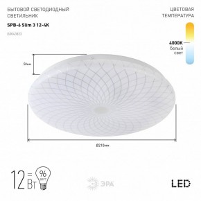 Накладной светильник Эра Slim SPB-6 Slim 3 12-4K в Лабытнанги - labytnangi.ok-mebel.com | фото 2