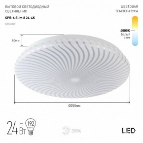Накладной светильник Эра Slim SPB-6 Slim 8 24-4K в Лабытнанги - labytnangi.ok-mebel.com | фото 2