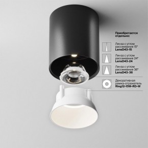 Накладной светильник Maytoni Alfa LED C064CL-12W4K-RD-B в Лабытнанги - labytnangi.ok-mebel.com | фото 4