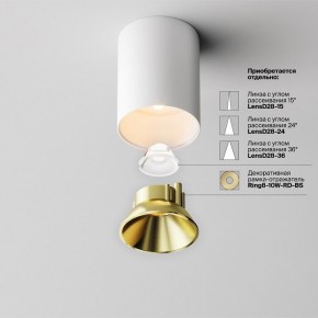 Накладной светильник Maytoni Alfa LED C064CL-8W2.7K-RD-WB в Лабытнанги - labytnangi.ok-mebel.com | фото 3