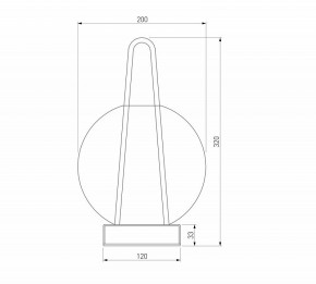 Настольная лампа декоративная Eurosvet Frasco 80507/1 черный в Лабытнанги - labytnangi.ok-mebel.com | фото 3