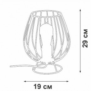 Настольная лампа декоративная Vitaluce V4296 V4296-0/1L в Лабытнанги - labytnangi.ok-mebel.com | фото 3