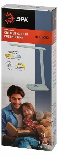 Настольная лампа офисная Эра  NLED-502-11W-W в Лабытнанги - labytnangi.ok-mebel.com | фото 6
