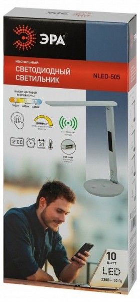 Настольная лампа офисная Эра  NLED-505-10W-W в Лабытнанги - labytnangi.ok-mebel.com | фото 5