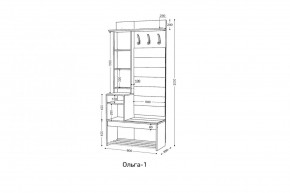 ОЛЬГА Прихожая (модульная) в Лабытнанги - labytnangi.ok-mebel.com | фото 3