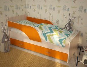 Кровать Кроха (Антошка) с бортиком (щиты) в Лабытнанги - labytnangi.ok-mebel.com | фото 5