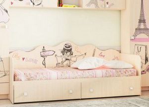 Кровать для детской КР24 Париж в Лабытнанги - labytnangi.ok-mebel.com | фото 2
