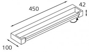 Подсветка для зеркала Italline IT01-1068/45 IT01-1068/45 black в Лабытнанги - labytnangi.ok-mebel.com | фото 2