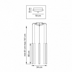 Подвесная люстра Lightstar Tubo L5T747433 в Лабытнанги - labytnangi.ok-mebel.com | фото 3