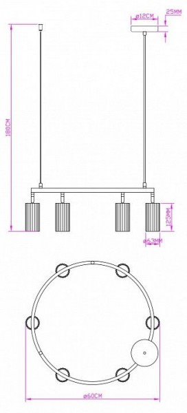 Подвесная люстра Moderli Cora V11602-6P в Лабытнанги - labytnangi.ok-mebel.com | фото 5