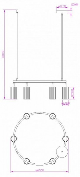 Подвесная люстра Moderli Cora V11604-6P в Лабытнанги - labytnangi.ok-mebel.com | фото 6