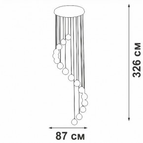 Подвесная люстра Vitaluce V2893 V2893-9/16S в Лабытнанги - labytnangi.ok-mebel.com | фото 4