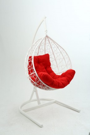 Подвесное кресло Бароло (белый/красный) в Лабытнанги - labytnangi.ok-mebel.com | фото