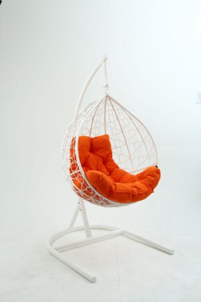 Подвесное кресло Бароло (белый/оранжевый) в Лабытнанги - labytnangi.ok-mebel.com | фото