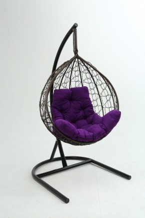 Подвесное кресло Бароло (коричневый/фиолетовый) в Лабытнанги - labytnangi.ok-mebel.com | фото