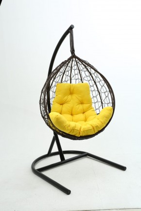 Подвесное кресло Бароло (коричневый/желтый) в Лабытнанги - labytnangi.ok-mebel.com | фото