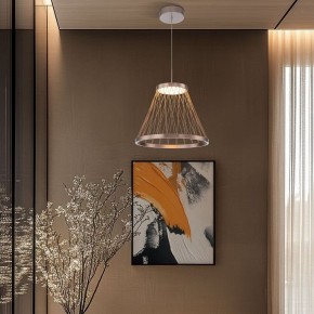 Подвесной светильник Eurosvet Cesta 40016/1 LED коричневый в Лабытнанги - labytnangi.ok-mebel.com | фото 4