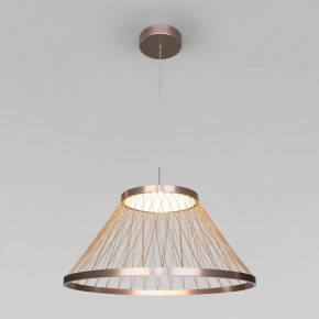 Подвесной светильник Eurosvet Cesta 40017/1 LED коричневый в Лабытнанги - labytnangi.ok-mebel.com | фото 2