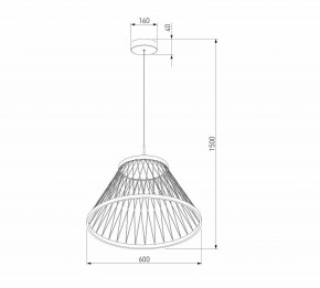 Подвесной светильник Eurosvet Cesta 40017/1 LED коричневый в Лабытнанги - labytnangi.ok-mebel.com | фото 5
