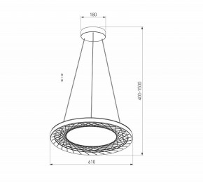 Подвесной светильник Eurosvet Parafe 40024/1 LED серый в Лабытнанги - labytnangi.ok-mebel.com | фото 5