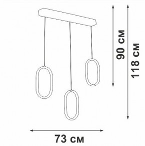 Подвесной светильник Vitaluce V3049 V3049-0/3S в Лабытнанги - labytnangi.ok-mebel.com | фото 4