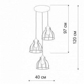 Подвесной светильник Vitaluce V3102 V3102-1/3S в Лабытнанги - labytnangi.ok-mebel.com | фото 2
