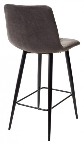 Полубарный стул CHILLI-QB графит #14, велюр / черный каркас (H=66cm) М-City в Лабытнанги - labytnangi.ok-mebel.com | фото 4
