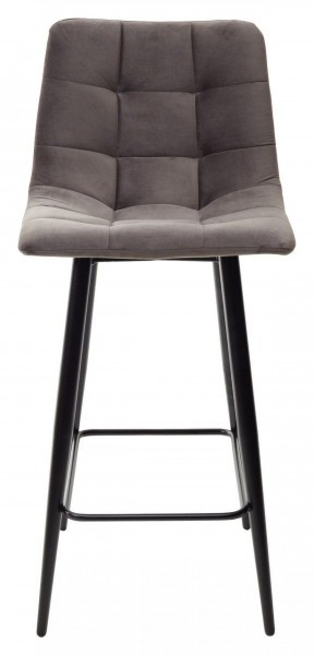 Полубарный стул CHILLI-QB графит #14, велюр / черный каркас (H=66cm) М-City в Лабытнанги - labytnangi.ok-mebel.com | фото 5