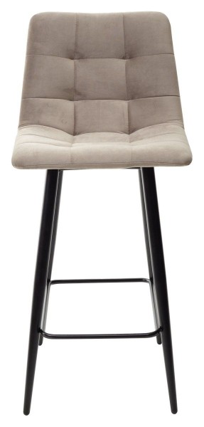Полубарный стул CHILLI-QB латте #25, велюр / черный каркас (H=66cm) М-City в Лабытнанги - labytnangi.ok-mebel.com | фото 1
