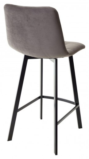 Полубарный стул CHILLI-QB SQUARE графит #14, велюр / черный каркас (H=66cm) М-City в Лабытнанги - labytnangi.ok-mebel.com | фото 3