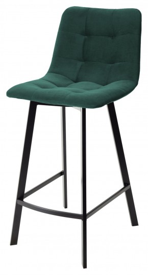 Полубарный стул CHILLI-QB SQUARE зеленый #19, велюр / черный каркас (H=66cm) М-City в Лабытнанги - labytnangi.ok-mebel.com | фото