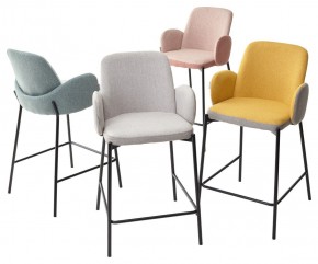 Полубарный стул NYX (H=65cm) VF106 желтый / VF120 серый М-City в Лабытнанги - labytnangi.ok-mebel.com | фото 2
