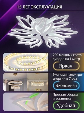 Потолочная люстра Natali Kovaltseva RIF LED LAMPS 81118/7C в Лабытнанги - labytnangi.ok-mebel.com | фото 5