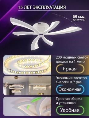 Потолочная люстра Natali Kovaltseva VIO LED LAMPS 81453 в Лабытнанги - labytnangi.ok-mebel.com | фото 5