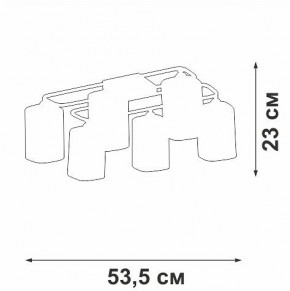 Потолочная люстра Vitaluce V3092 V3092-1/6PL в Лабытнанги - labytnangi.ok-mebel.com | фото 4
