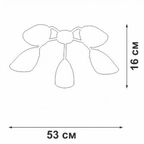 Потолочная люстра Vitaluce V31950 V31950/5PL в Лабытнанги - labytnangi.ok-mebel.com | фото 3