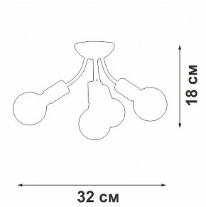 Потолочная люстра Vitaluce V3927 V3927-0/4PL в Лабытнанги - labytnangi.ok-mebel.com | фото 6