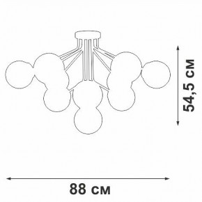 Потолочная люстра Vitaluce V42870 V42870-8/10PL в Лабытнанги - labytnangi.ok-mebel.com | фото