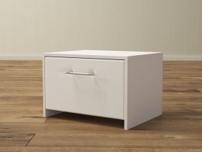 PROxSON Тумба Varna (ЛДСП Белая+экокожа Белый/Белый) 51x40 в Лабытнанги - labytnangi.ok-mebel.com | фото