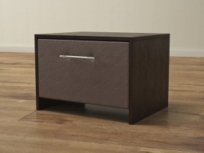 PROxSON Тумба Varna (ЛДСП Венге+экокожа Дуб венге с коричневым) 51x40 в Лабытнанги - labytnangi.ok-mebel.com | фото