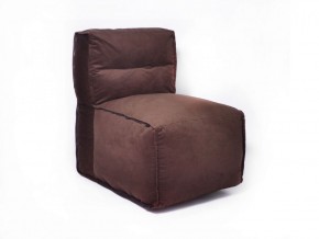 Прямое модульное бескаркасное кресло Комфорт (Шоколад велюр) в Лабытнанги - labytnangi.ok-mebel.com | фото