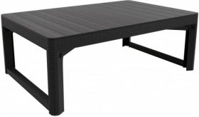 Раскладной стол Лион с регулируемой высотой столешницы (Lyon rattan table) графит (h400/650) в Лабытнанги - labytnangi.ok-mebel.com | фото 2