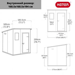 Сарай Манор Пентхаус 6x6 (MANOR PENT 6x6) в Лабытнанги - labytnangi.ok-mebel.com | фото 3