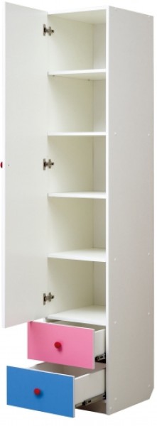 Шкаф 1-но дверный с ящиками и фотопечатью Совята 1.1 (400) в Лабытнанги - labytnangi.ok-mebel.com | фото 2