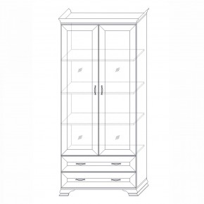 Шкаф (2 стеклодвери) Сиена в Лабытнанги - labytnangi.ok-mebel.com | фото 6