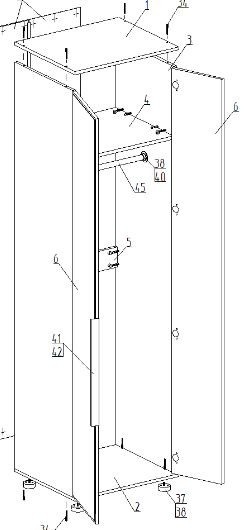 Шкаф 2-ств. для одежды "Лео" в Лабытнанги - labytnangi.ok-mebel.com | фото 2