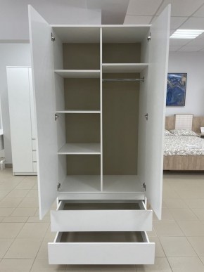 Шкаф 2-ств. с 2 ящиками "Бьянко" в Лабытнанги - labytnangi.ok-mebel.com | фото 2