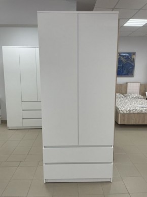 Шкаф 2-ств. с 2 ящиками "Бьянко" в Лабытнанги - labytnangi.ok-mebel.com | фото 3