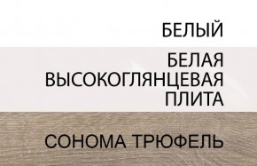 Шкаф 2D/TYP 20A, LINATE ,цвет белый/сонома трюфель в Лабытнанги - labytnangi.ok-mebel.com | фото 4