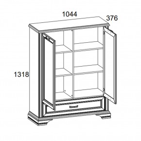 Шкаф 2D1SL, MONAKO, цвет Сосна винтаж/дуб анкона в Лабытнанги - labytnangi.ok-mebel.com | фото 3